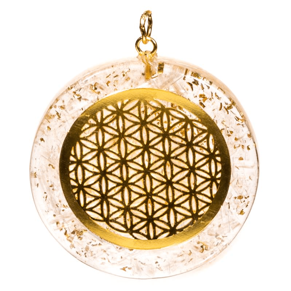 Orgonitt anheng Flower of life Selenitt 