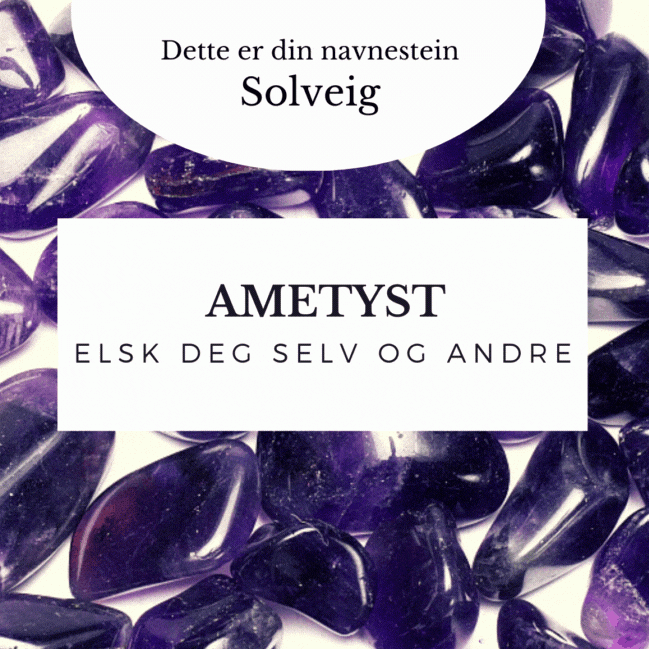 Solveig - Din Navnestein