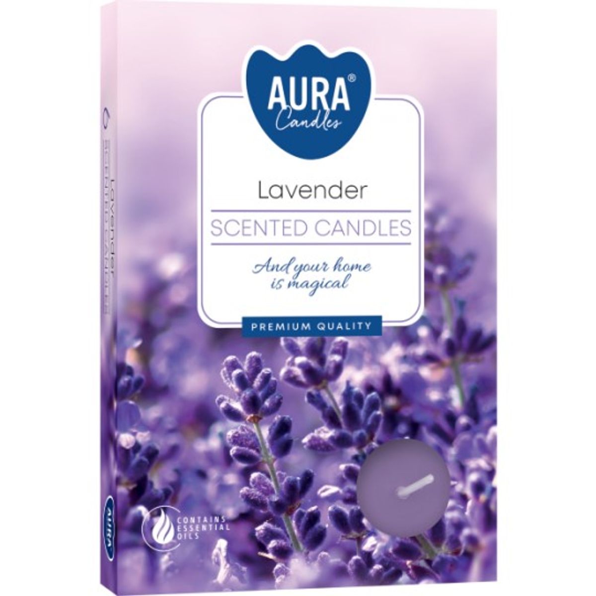 Lavendel Telys Duftlys 6stk