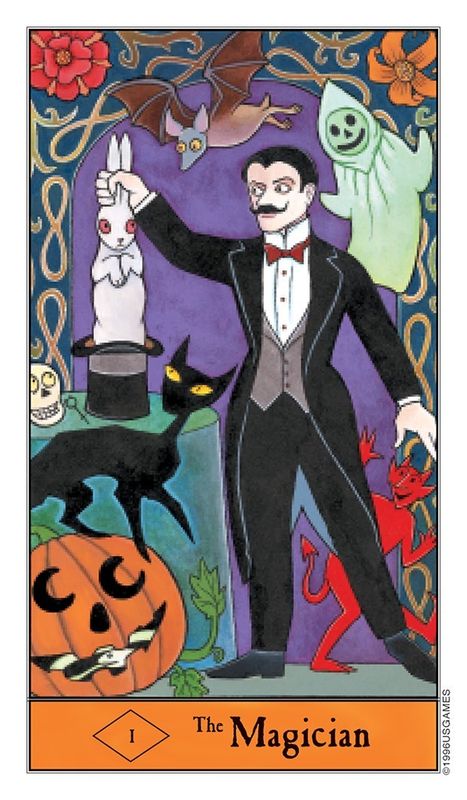 The Halloween Tarot in a Tin