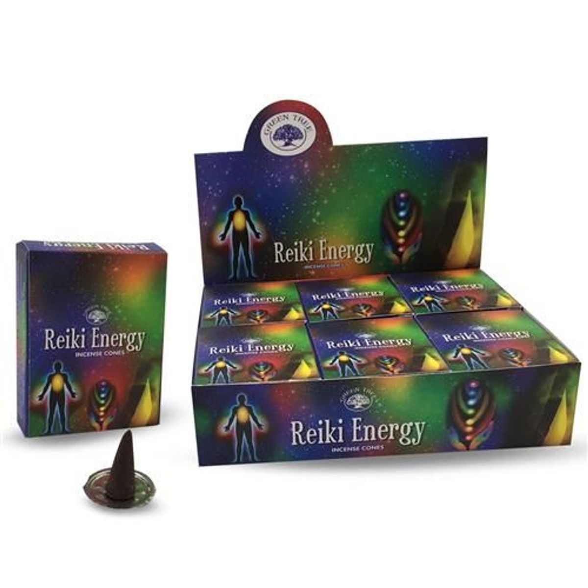 Green Tree Reiki Energy Røkelse Kjegler