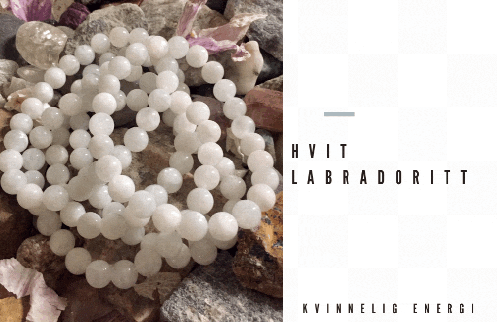 Hovedbilde Armbånd Labradoritt Hvit 6mm