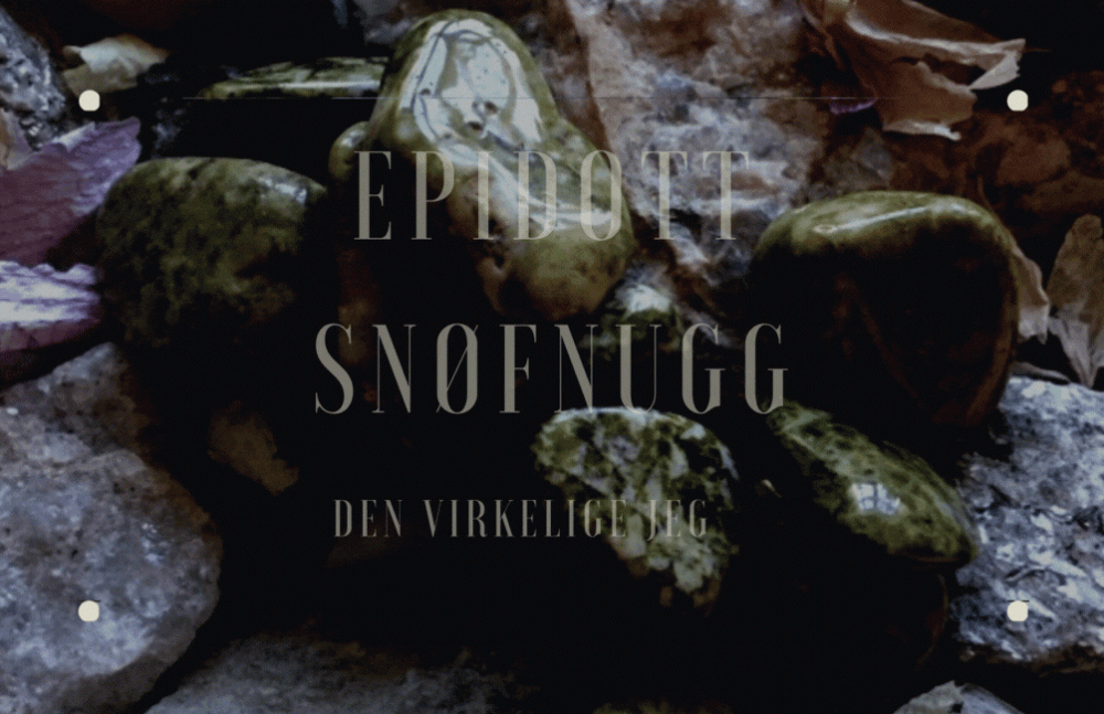 Epidott, Snøfnugg polert sten