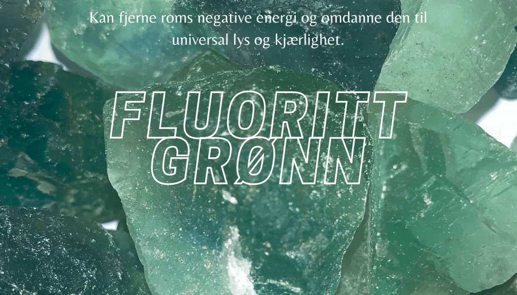 Fluoritt Grønn Hjerteanheng 1,5cm