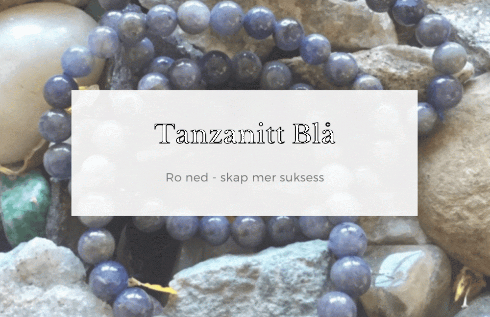 Armbånd Tanzanitt Blå 6mm