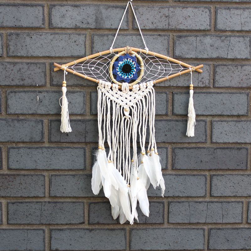 Drømmefanger Protection Evil Eye Macrame 5016