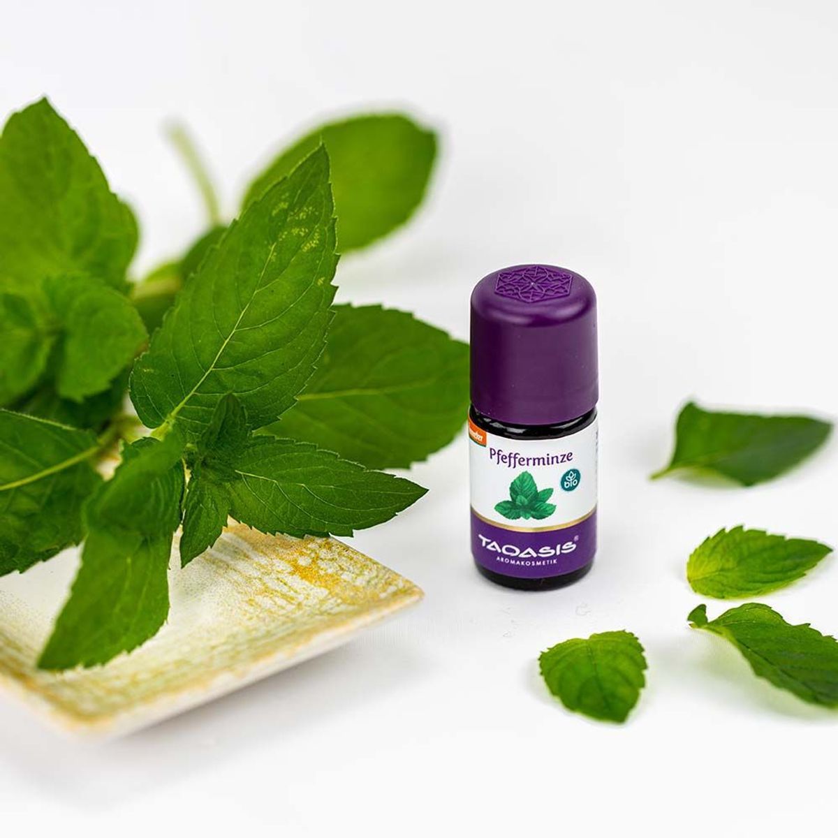 Peppermint Bio Demeter 5ml Essensiell Olje - Taoasis Pfefferminz