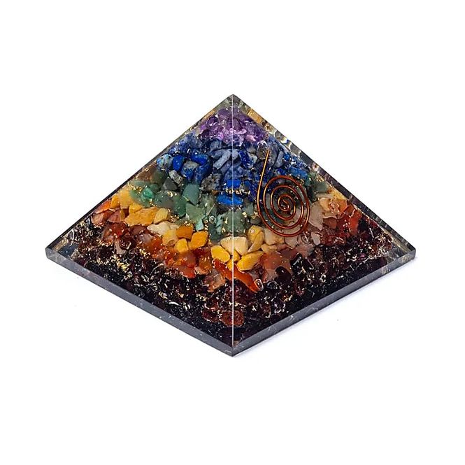 Hovedbilde Orgonitt Pyramide 7 Chakras