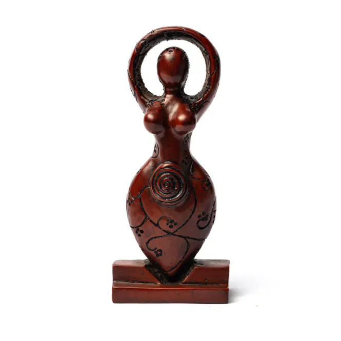 Hovedbilde Gudinne Figur Brun 13cm