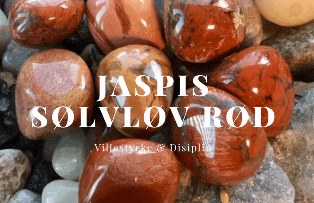 Jaspis Sølvløv Rød