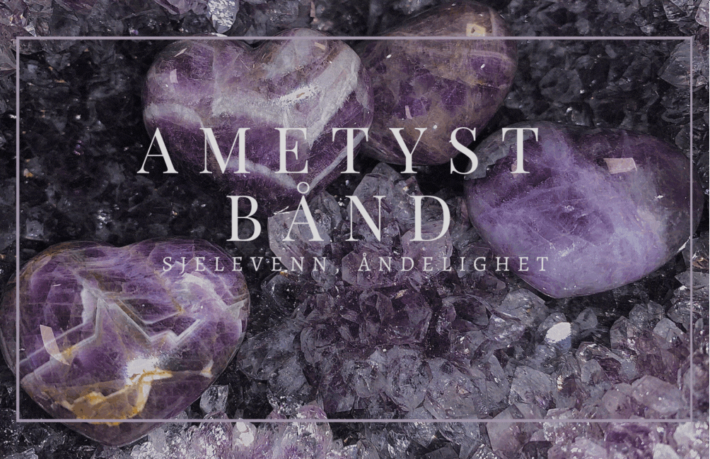 Ametyst Bånd Engel 4cm