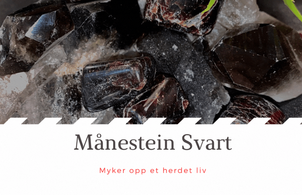 Månestein Svart Jumbo 98gram - Kun 1 eksemplar