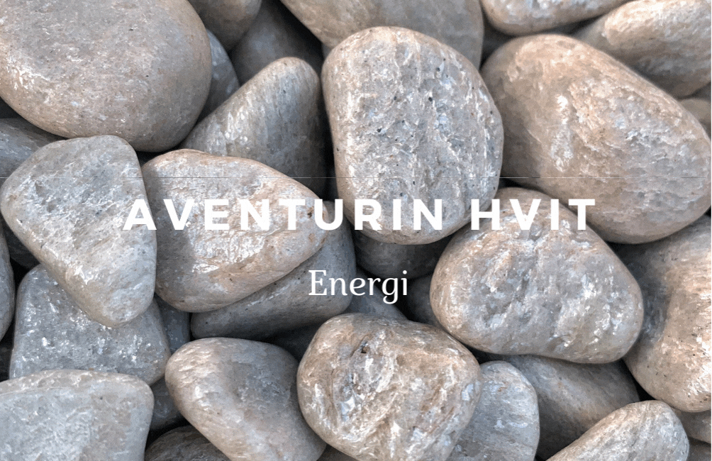 Aventurin Hvit Jumbo 59gram - Kun 1 eksemplar