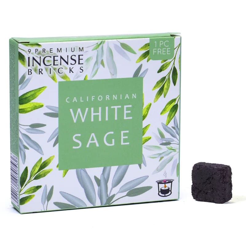 Aromafume røkelsesbriketter Hvit Salvie