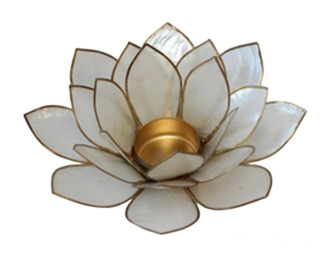 Hovedbilde Lotus Telys STOR hvit