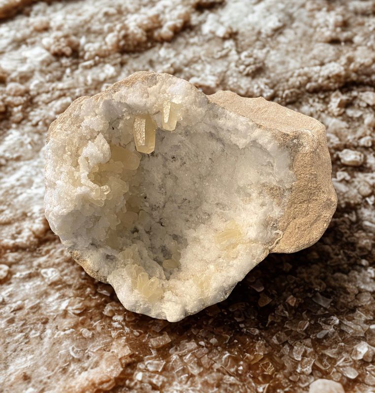 Grotte Aragonitt-Kvarts 2130gram - Kun 1 eksemplar