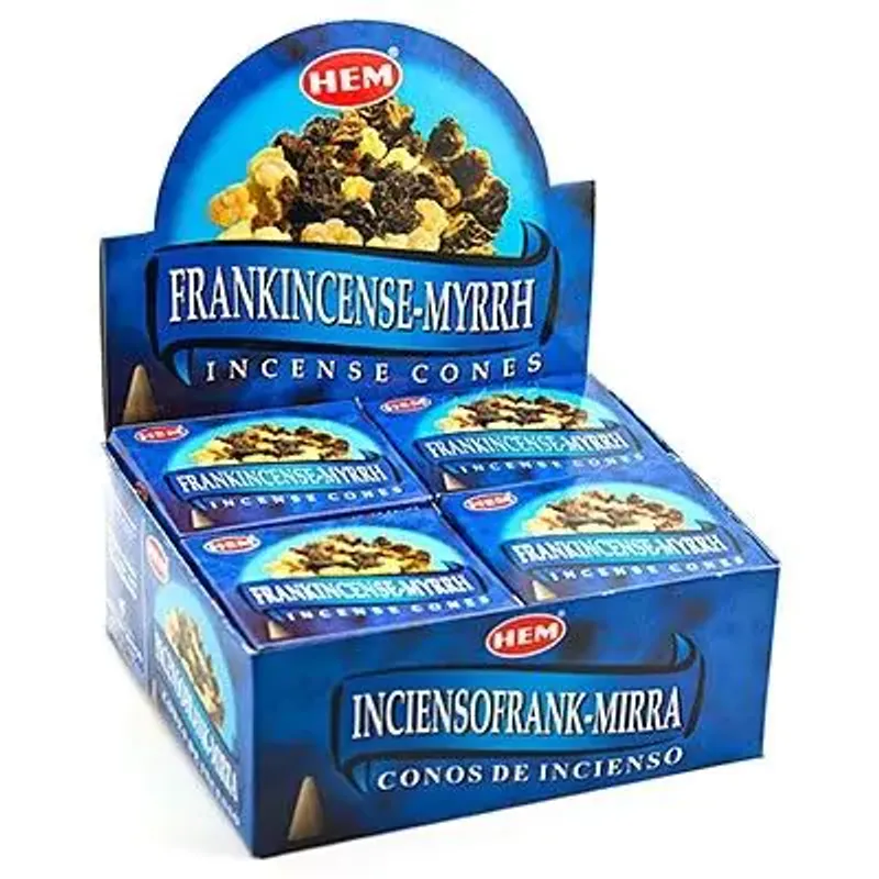 Hem Frankincense & Myrra Kjegle Røkelse