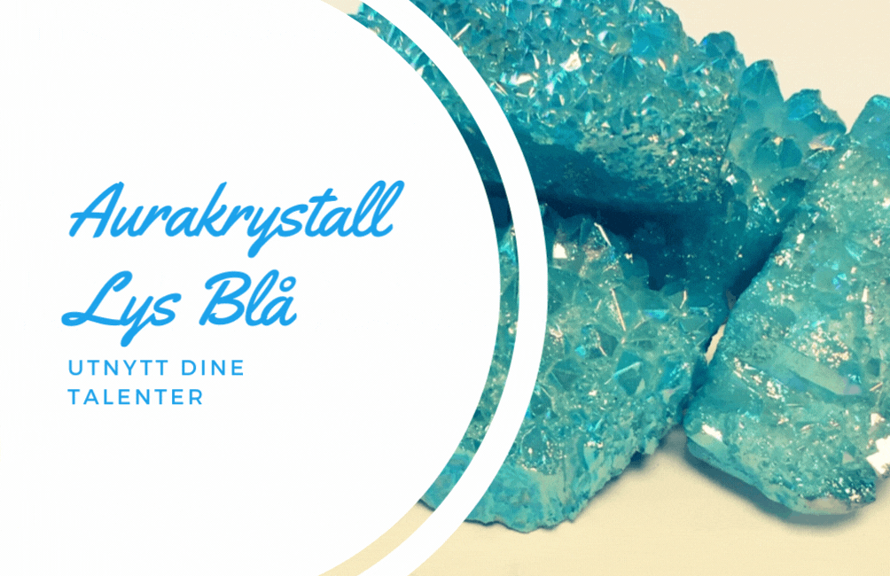 Aurakrystall Lys Blå 13-15gram