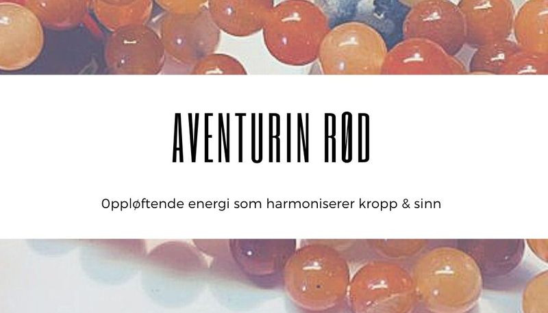 Aventurin Rød Lommestein 