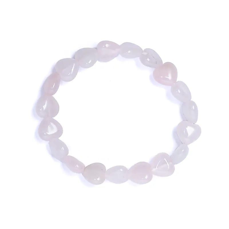 Armbånd Rosenkvarts Hjerter