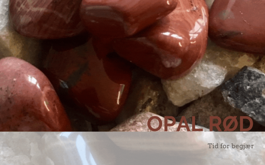 Opal Rød Råstein 23gram - Kun 1 eksemplar