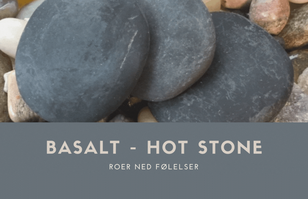 Basalt Hotstone Slipt Stein 40-65gram