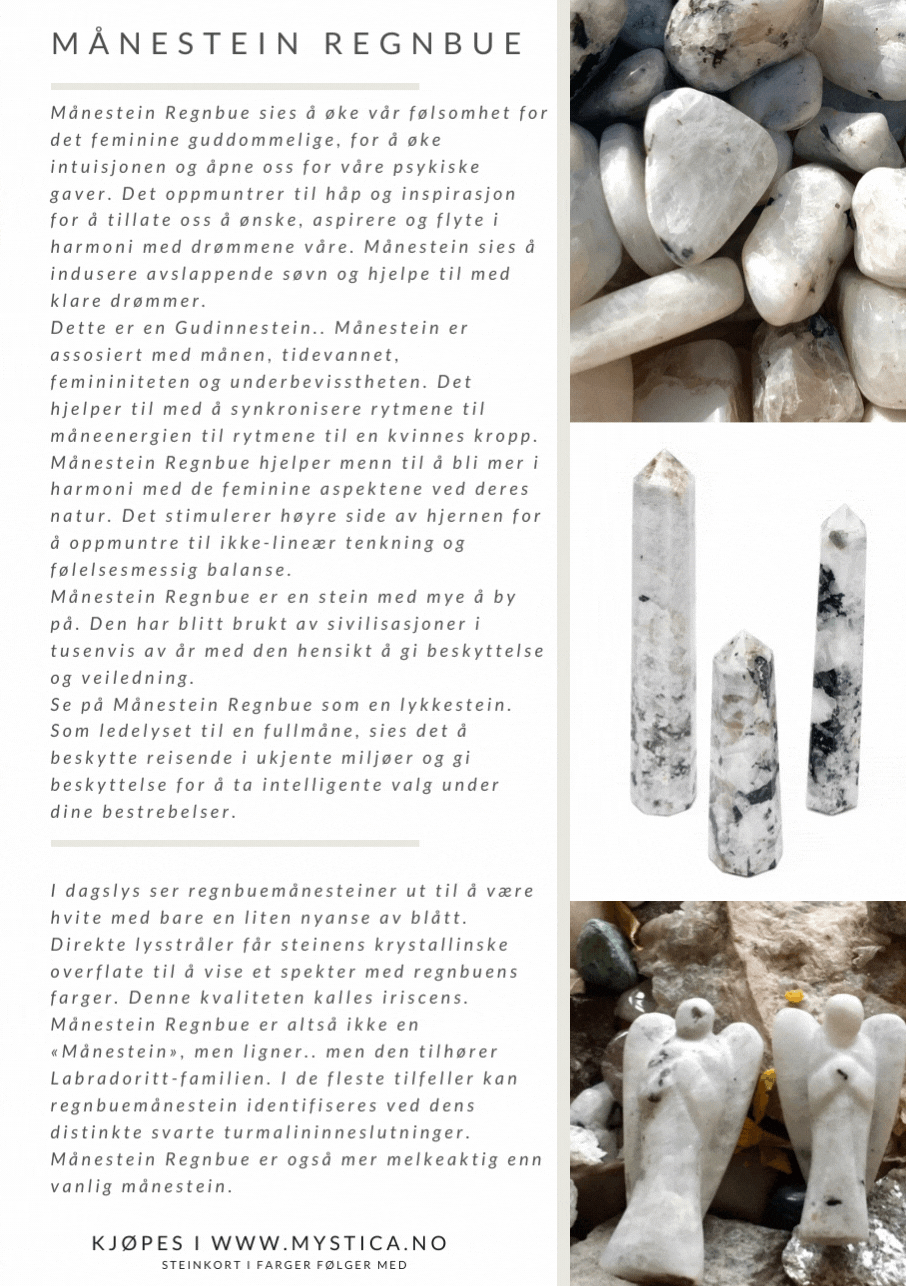 Månestein Regnbue Kule 40-50mm