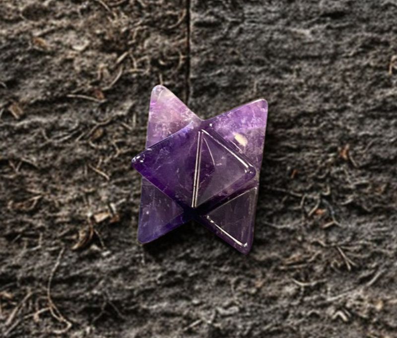 Ametyst Merkaba 25mm