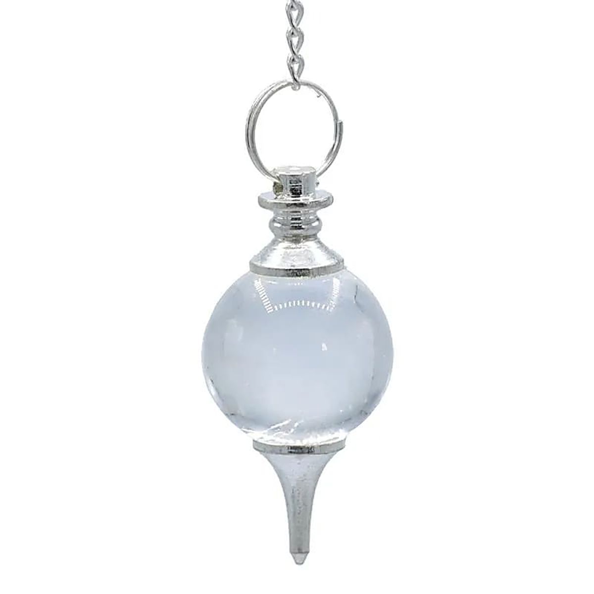 Bergkrystall Pendel m/Chakralenke