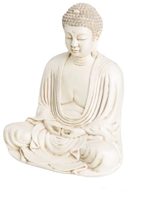 Hovedbilde Japansk Buddha 40 cm Hvitgrå