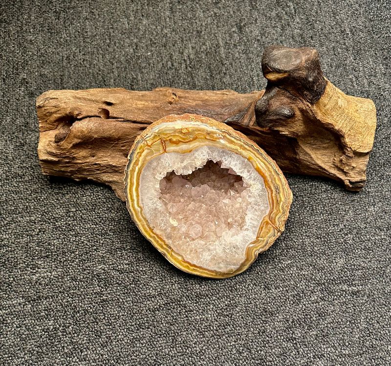 Geode Agat/Bergkrystall/Ametyst