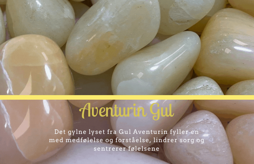 Aventurin Gul Flat Dråpe Anheng