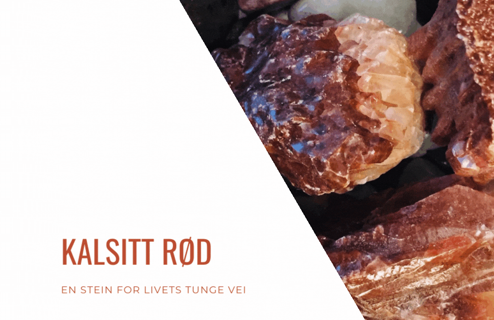Hovedbilde Kalsitt Rød Grovslipt Små ...