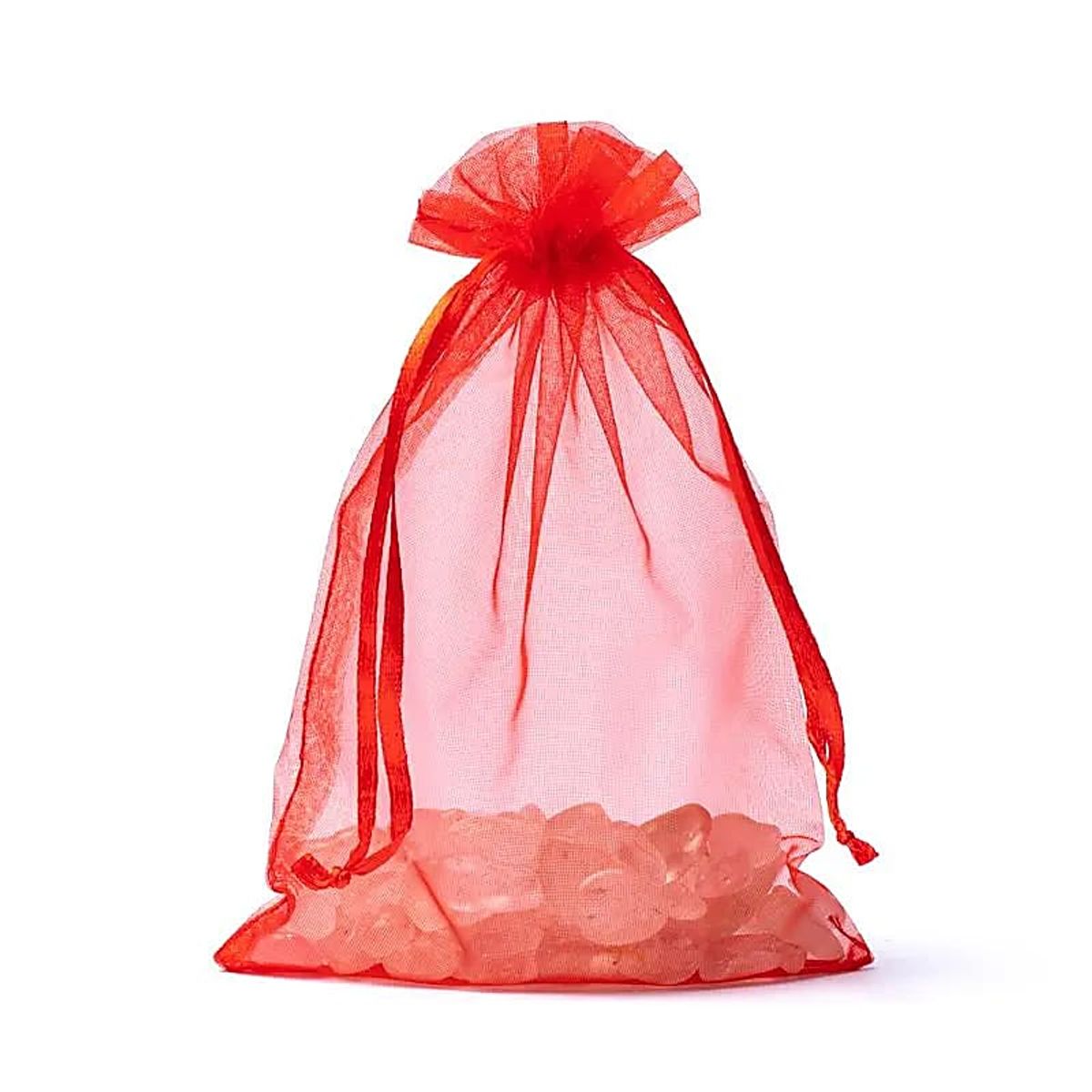 Organza Pose Rød 15x10cm
