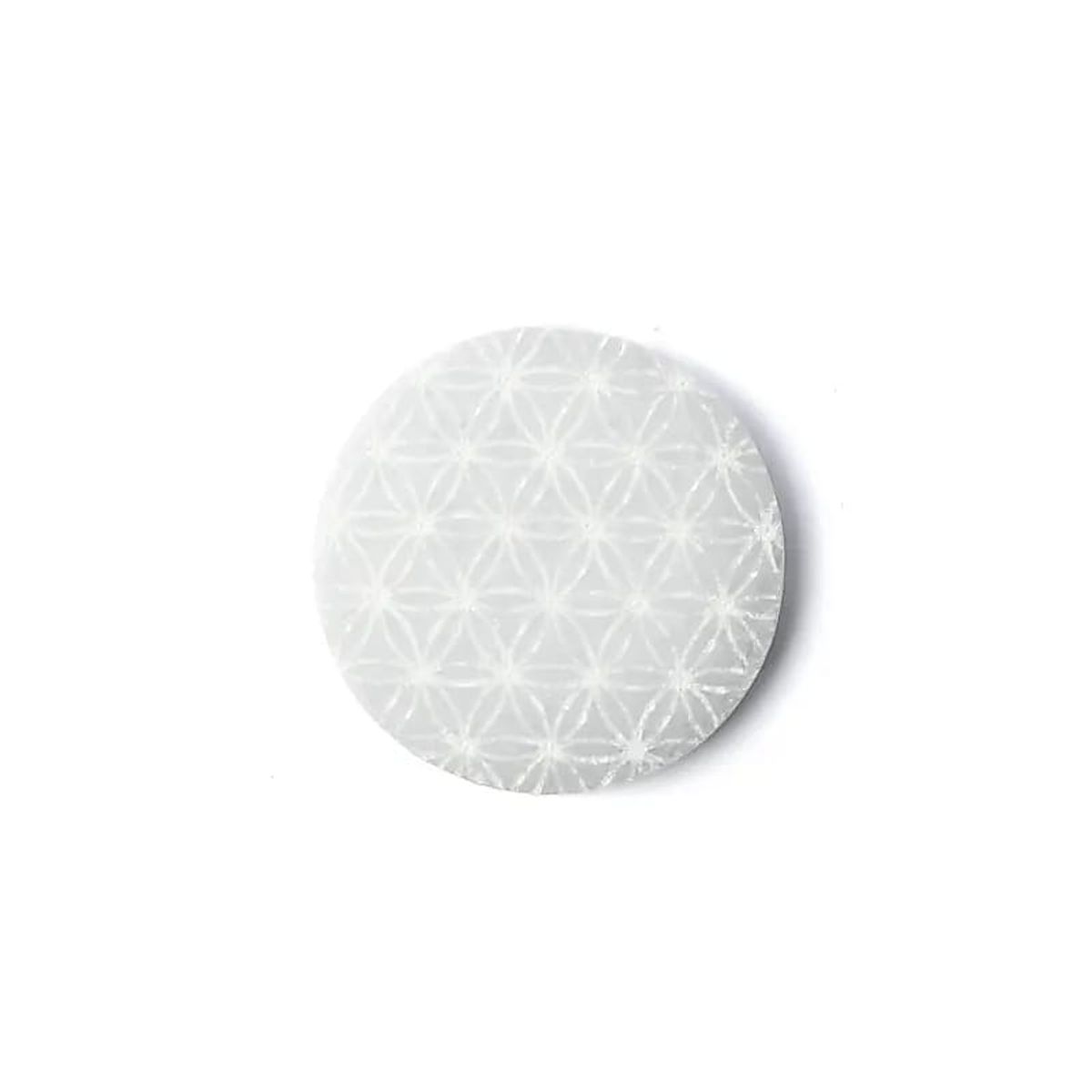 Selenitt Plate 8cm Flower of Life
